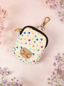 1pc Dog Poop Bag Holder/Dispenser, Valentine's Day & New Year Gift, Cute Valentine's Day Design - Gold Plated Metal Accessory, Fits All Leashes (Poop Bags & Leash Not Included) - Multicolor - View 8