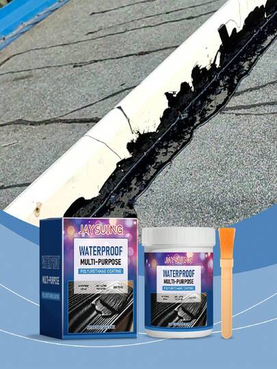  JAYSUING Vattentät mångsidig polyuretanbelagd takläckagereparation, väggtätning, vattentätningsmaterial för kök och badrum. Skyddsbeläggning för utomhusbruk i metall och trä. Mycket vattentät, fukttålig, slitstark, väderbeständig, anti-aging. Långvarigt skydd, enkel applicering, inkluderar borste. Hög kostnadseffektiv vattentät beläggning för renoveringar och reparationsprojekt i hemmet. Lämplig för långsiktig vattentätning och läckagelösning på flera ytor.