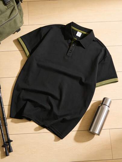 Summer Men's Fashion Casual Polo Shirt, Sports Outdoor Cycling Mountaineering Dating Short Sleeve, Gift For Boyfriend