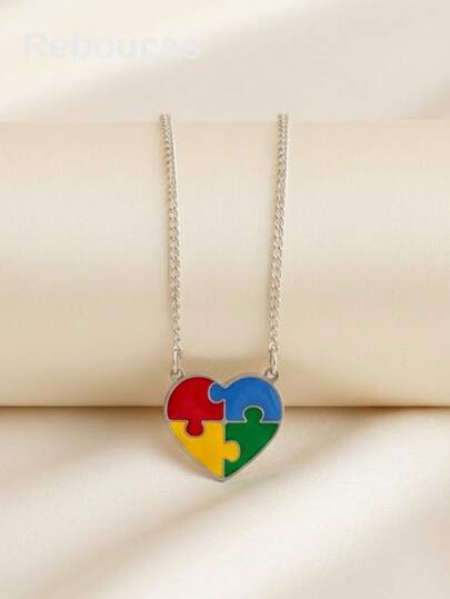 Colar Autista TEA Aço Inoxidável