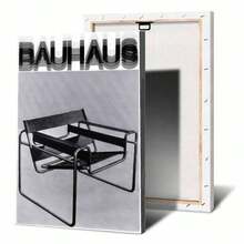 1 tấm áp phích nghệ thuật treo tường Khung tùy chọn Tranh in Bauhaus cổ điển, Áp phích triển lãm ghế Breuer Wassily, Trang trí văn phòng Scandinavia trừu tượng tối giản, Ý tưởng quà tặng, Không khung - Nhiều màu - Xem 71