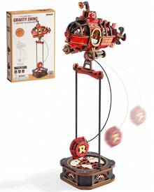 Robotime ROKR Gravity Swing Serie 3D-Holzpuzzles – Roadtripper & Tiefsee-Abenteurer Modellbausätze, 228-teiliges motorloses Balancierspielzeug, STEM-Bauset für Jugendliche und Erwachsene, Dekoration und Geschenkidee (MCD03/MCD04) - 04-Tiefseeabenteurer - Übersicht 12