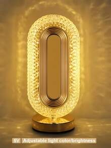 1pc Dimmable Rechargeable 3 Color Temperature Room Decor Night Light, Suitable For Bedroom, Living Room, Office, Great Gift - Charging-three Color Temperatures - View 9