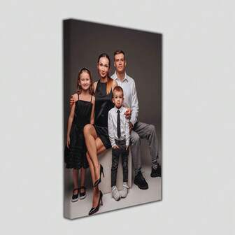 1pc Customized Photo Wall Art Canvas, Personalized Home And Office Decor, Suitable For Bedroom, Living Room, Dining Room, Seasonal Display, Family Portrait Art, And Anime/Gaming Style Family Portraits. Made Of Durable Canvas Material, Providing Blank Canvas And Framed Versions. Please Carefully Check Before Placing Order (Upload Clear Photos; Blurry Images Will Affect Printing Quality).