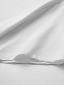 Camiseta de manga corta para hombre de 180 g, cuello redondo holgado y versátil para verano - Blanco - Ver 3