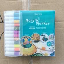 80/60/48/36/24/12 Colors Acrylic Paint Markers, DIY Art Graffiti Pens, Colored Marker Set, Opaque Waterproof Large Capacity Colored Pens, Perfect Gift For Halloween, Christmas, Back To School