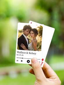 Custom Playing Cards - Personalized Wedding Gift, Customize Photo And Text,Playing Cards For Writing, Unique Wedding Keepsake,Couple Gift,Unforgettable Gratitude Gift For Celebrating Special Days,Personalized Weddings And Romantic Occasions Gifts - Multicolor - View 4