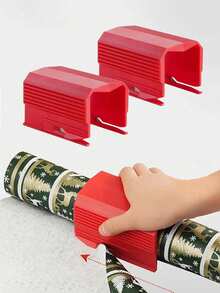 1 pieza Cortador de papel de regalo del Día de San Valentín - Cortador de envoltura de regalo, cortador de papel suave, herramienta de manualidades para envolver regalos, diseño de cuchilla, fácil de cortar rollos de papel de regalo, adecuado para fiestas festivas, cumpleaños y aniversarios - Multicolor - Ver 2