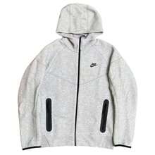 Nike Unisex Tech-Inspired Fleece Zip Hoodie & Jogger Outerwear For Men & Women Hoodi - Grey Hoodie - 查看 8