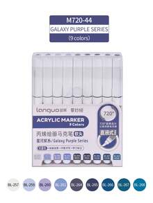 languo Bộ bút vẽ màu acrylic 96/192/240/288 màu, đầu bút lông mềm, mực gốc nước - Thích hợp để vẽ trên đá, vỏ trứng, gỗ, thủy tinh và vải bố; các dự án thủ công DIY; dụng cụ nghệ thuật; món quà Giáng sinh lý tưởng. - Nhiều màu - Xem 17