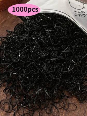 300pcs Mini Hair Ties Elastic Bands Suitable For Adult Hair Braids, Wedding Hairstyles, Etc. ,Ponytail Holders ,Hair Elastics ,Hair Rubber Bands ,Scrunchies ,Hair Rope