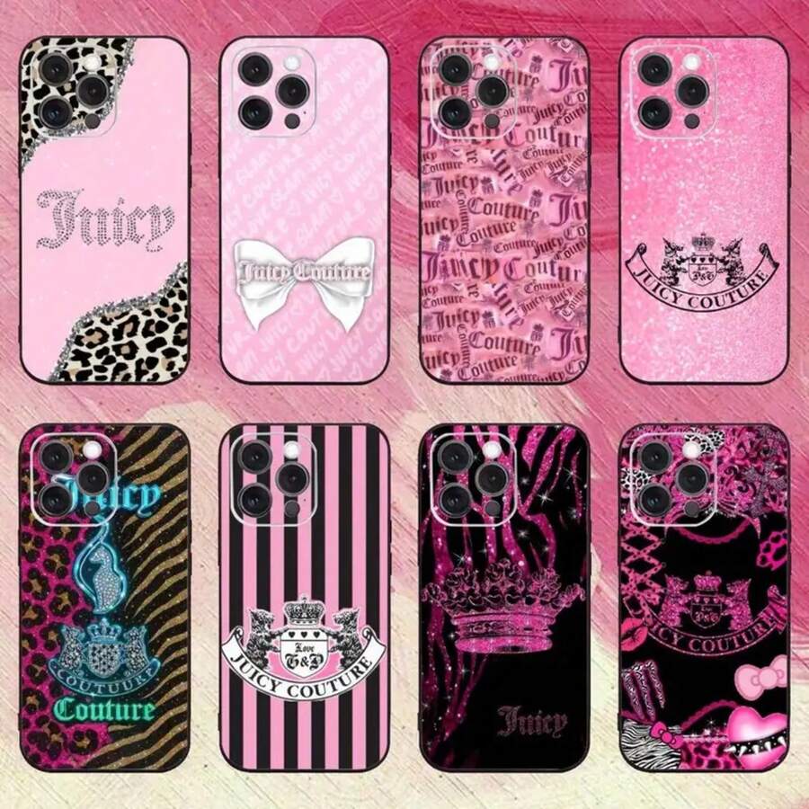 Juicy-12 C-Couture Phone Local Shipping Apple Phone Case Compatible With IPhone 17/16/15/14/13/12/11/Air/Pro/ProMax/Plus  Phone Case Galaxy S22/S23/S24/S25 Plus Fe Ultra ♡ Highly Popular And Passionate Anime Character High-End Phone Case, Shockproof, Fingerprint-Resistant, Durable Phone Case - z8 - 查看 1