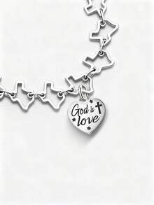 1件简约独特925纯银“她心中的神”吊坠，DIY饰品，男女皆宜 - 集合 - 查看 7