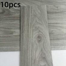 10pcs 15.74in X 5.9in Self-Adhesive Wood Grain Floor Tiles - Reusable, , Easy To Install. Made Of PVC Material, Easy To Stick, Suitable For Decorating Floors In Living Room, Bedroom, Kitchen And Bathroom. - Multicolor - View 17
