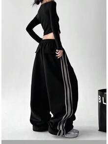 Men Sports Pants - Black - View 7