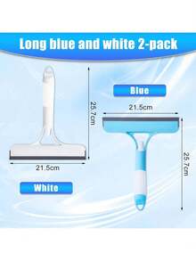 3 In 1 Spray Window Squeegee Cleaner Scraper, Window Squeegee With Spray, WindowSqueegee Cleaner Tool With SprayBottle For Shower Glass, Mirrors, Car, Home Window Cleaner Tool (Blue) - Mint Blue - View 9