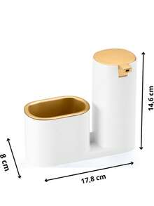 Sponges & Scouring Pads - Blanco con oro - Ver 3