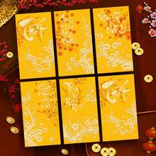 6pcs 2026 Year Of The Horse Vietnamese Lucky Red Envelopes, Creative Zodiac Matte New Year Lai See Packets - Multicolor - View 8