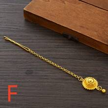 1pc Women's Classic Hollow Jewelry Headchain, Golden Color Jewelry For Party, African Bride Wedding Jewelry Gift, Hair Accessories For Women - Golden - View 15