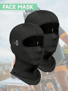 1pc/2pcs/3pcs Unisex Balaclava Ski Mask, Versatile Wear, Lightweight & Breathable, Suitable For Outdoor Activities Like Cycling, Hiking, Trekking