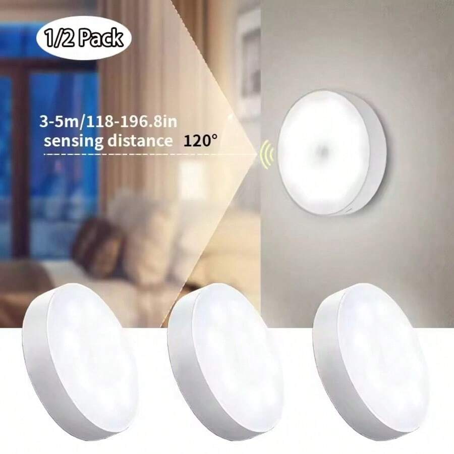 Motion Sensor Night Light Rechargeable 1 Pack LED Night Lights, Dusk To Dawn Motion Sensor - 1 PCS - View 1