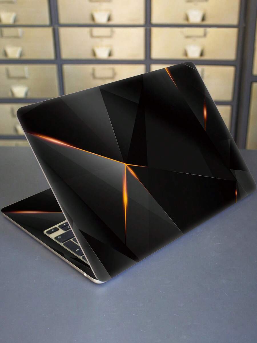 2pcs Printed Pattern DIY Scratch-Resistant Protective Stickers For 15.6-16 Inch Laptops, Compatible With HP, Apple, Asus, Compaq,