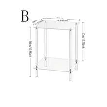 1pc Acrylic Modern Style Beverage Table, Suitable For Small Spaces, 10-Inch Square, Transparent Side Table/Coffee Table, Applicable For Living Room, Next To Sofa, Easy To Assemble - Transparent - View 12