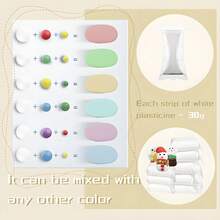 White, 1.98lbs, Air Dry Clay For Kids, 30pcs Individual Packaging, 30g Per Piece, Transparent Storage Drum, Bulk Modeling Clay For Kids, Bulk Art Supplies For Classrooms, Christmas Clay - trắng - Xem 5