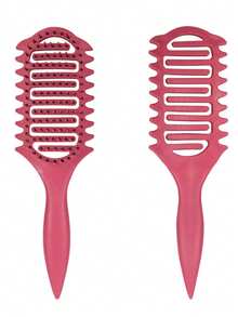 全新升级卷发造型梳，采用刷毛和专为卷发设计的特殊造型，男女皆宜，有效打造卷发造型，减少拉扯和断发。是返校季、旅行和度假的必备单品。女士美发配件，梳子，解结梳，球形梳，迷你梳子套装，木梳，发刷，美发造型工具，梳子，梳子套装，梳子，卷发梳，解结梳，女士发梳，美发师配件，美发沙龙，美发造型设备