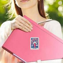 1张3英寸可移除户外防水乙烯基耐用创意礼品贴纸 - 艺术设计，色彩缤纷的抽象图案，时尚的心理健康意识贴纸，精美的笔记本电脑、平板电脑、手机壳装饰贴纸 - A - 查看 3