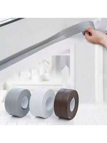 2.2cm*320cm Cinta de sellado para baño de agua, tira meteorológica, borde de sellado adhesivo en el baño, calafateo antimoho, sellado, impermeable, aislante - Blanco - Ver 6