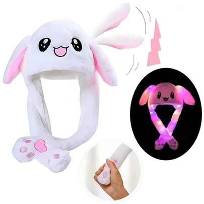 Gorra de Orejas de Conejo Gorra de Conejo Cartoon Bonita con Orejas Móviles Gorra de Pelo Suave Kawaii Gorra de Invierno Regalo de Cumpleaños para Hadas Gorra con Orejas Móviles que Responden al Toque Pelo Suave Sin Irritar la Piel Diseño Kawaii Ideal para Uso Diario y Fiestas Gorra de Invierno Caliente Perfecta como Regalo Trendy en México