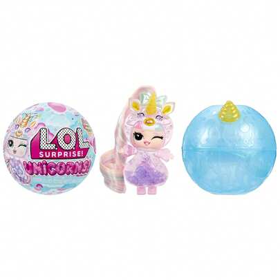L.O.L.SURPRISE! L.O.L.惊喜娃娃！独角兽宝宝 - 内含1个娃娃、熔岩灯、不透明包装、8个可收藏娃娃和2瓶变色药水