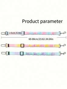 Multi-Functional Pet Car Safety Belt, Suitable For Small/Medium Dogs, Cat Safety Buckle, Pet Supplies Leash, Car Seat Harness, Chest Strap, Retractable Elastic Leash