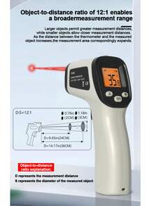 Handheld Non-Contact Laser Infrared Digital Thermometer Gun, Suitable For Cooking, Grilling, Oven, Measurement Range -58°F~1022°F (-50°C~550°C)