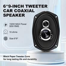 2PCS 6*9" Car Coaxial Speakers With 150W Max Power, PEI Tweeter Hybrid Surround, Car Door Speakers, Great Stock Replacement, High-Efficiency Speaker, Pair - 6*9" Coaxial 150W MаX - 查看 6