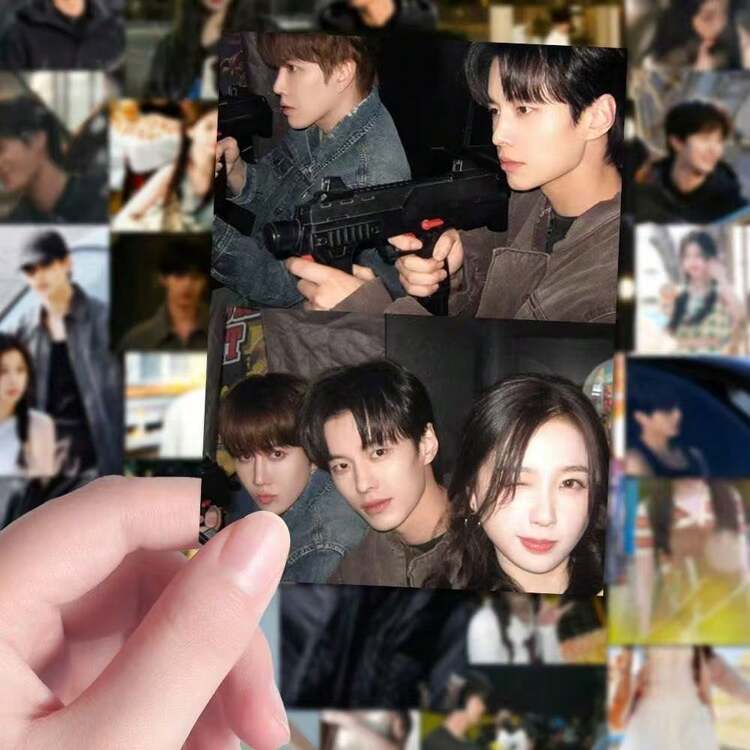 80 قطعة من مواد ملصقات "المسار المزدوج" لأشقاء جيان مو جين تشاو، ملصقات جميلة لحافظات الهاتف DIY، مجموعة المعجبين، تزيين زجاجات المياه، لوحات التزلج، الأمتعة، هدية مفاجأة للأصدقاء - متعدد الألوان - مشاهدة 1