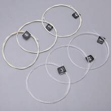 instrumento de cuerdaWalfront Juego de 3 Cuerdas de Nailon para ra Clásica Núcs de Nailon Herida Chapada en Plata para D-4th A-5th E-6th E-1st B-2nd G-3rd NX36 - NX36 - Ver 8