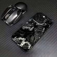 Funda de teléfono de guerrero de anime popular para iPhone 16 15 14 13 12 11 Pro Max X XR XS Max 8 7 Plus, cubierta trasera mate anti-caída - Colores mezclados - Ver 8