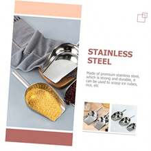 Pala De Inoxidable Multifuncional Para Cocina Cuchara De Alimentos y Diseño Ergonómico y Resistente Para y Scoops De Comida - pago - Ver 7