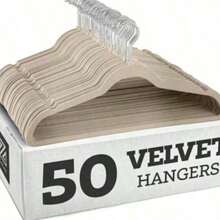 Premium Velvet Hangers,Non-Slip Thin Flocked Felt Hangers, Sturdy Clothes Hangers, Heavy Duty Coat & Suit Hangers, Suit Hangers For Closet Use, Ideal Closet Supplies 5pcs - Multicolor - View 1