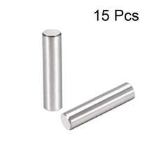 15Pcs 6mm X 25mm Dowel Pin 304 Stainless Steel Cylindrical Shelf Support Pin Fasten Elements Silver Tone - 6mmX25mm - View 5