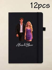 200 Pages-Custom Journal With Couple Photos, Personalized Name Notebook, Customized Journal For Women, Customizable Pictures Notebooks For School, Cartoon Photos, Notebooks For Work With Rope, Cartoon Photos, Valentine'S Day, Birthday Gifts, Student, Couples, Teacher, Business, Worker, Office