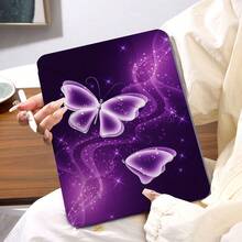 360° Rotatable IPad Protective Case, Y-Shaped Folding Stand, High-Definition UV Printing, Compatible With Ipad 11 2025, IPad Air 11/13 2025 M3, IPad Air (M2) 11/13 Inch, IPad Air 4/5/6 10.9inch, IPad Pro 11 Inch, IPad Pro 12.9 Inch, IPad 10.2 Inch, IPad 9th/10th Generation And Various Models, Protective Cover Design, Support Multi-Angle Adjustment, Six-Way Stand Placement, Built-In Pen Slot, Transparent Back Cover, Anti-Drop Protection, Auto Wake/Sleep Function - Multicolor - View 4