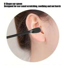 6-Piece Ear Wax Cleaning Kit - Earwax Removal Tool, Portable Ear Pick Cleaning Tool With Storage Leather Case, Reusable Spiral Cleaner, Tapered Tool| Household Daily Ear Care Tools| Black/Yellow/Pink/Green - màu đen - Xem 9