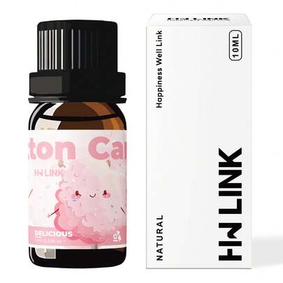 HWLINK 10毫升/0.33盎司美味棉花糖香氛精油，可用于车载空气清新剂、香薰机、蜡烛制作，是节日送礼佳品。
