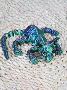 50cm/19.69inch Huge 3D Cat Statue, Suitable For Garden And Bedroom, Perfect Birthday Gift, Colorful Series, Holiday Party Favor, Birthday Gift, Holiday Gift, Perfect Gift, Ideal For Cat Lovers. Party Decoration - Eye Color Is Randomized, And The Presence Of Eyes Is Also Randomized (Please Purchase Carefully, Note The Reminder) - Multicolor - View 15