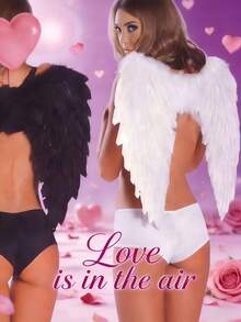 Valentine's Day Angel Feather Wings S/M/L Sizes Multi-Color Cosplay Role Play Performance Photo Prop - Multicolor - View 2