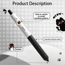 1pc Cute Black Cat Small Mouse Pad, Non-Slip Soft Pad For Office & Gaming, Thick Computer Desk Mat With Wrist Rest - Multicolor - View 5