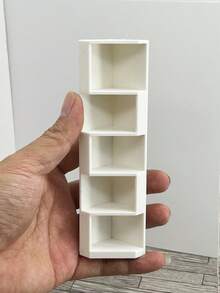 1:12 Doll House Corner Cabinet, DIY Mini Furniture Accessories, Non-Wooden, Plastic Simulated Cabinet, Corner Bookshelf, Small Ornament Display Cabinet, Miniature Scene Decor, Dollhouse Accessory - Perfect For Decorating Your Mini House - Multicolor - View 11